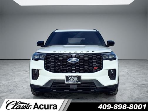 Star White Metallic Tri-Coat 2025 Ford Explorer ST 4WD