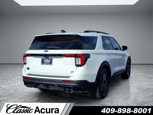 Star White Metallic Tri-Coat 2025 Ford Explorer ST 4WD