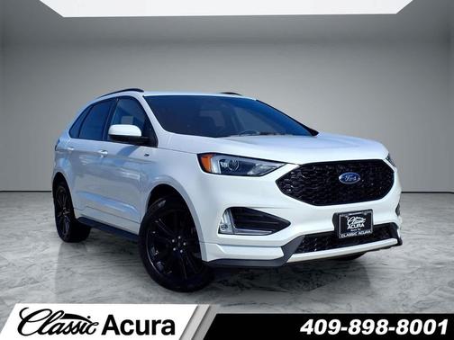 Star White Metallic Tri-Coat 2024 Ford Edge ST Line