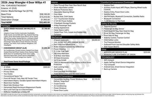 2026 Jeep Wrangler Willys