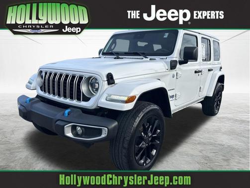 Bright White Clearcoat 2024 Jeep Wrangler 4xe Sahara