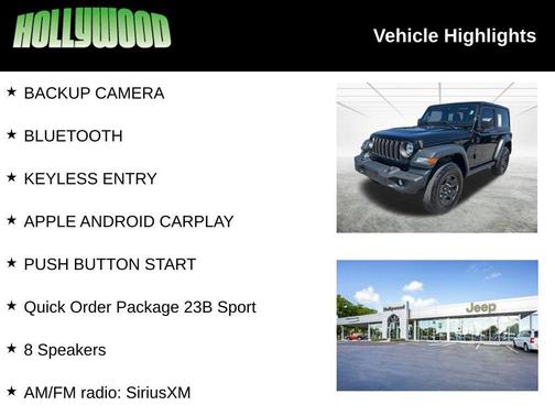 Black Clearcoat 2025 Jeep Wrangler Sport