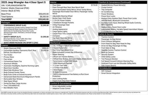 2025 Jeep Wrangler Sport S