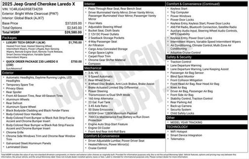 2025 Jeep Grand Cherokee Laredo