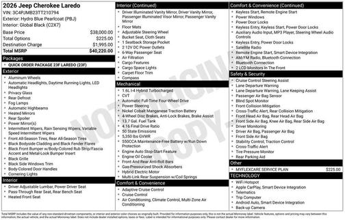 2026 Jeep Cherokee Laredo