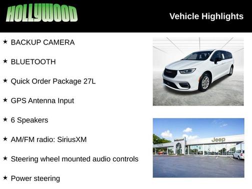 Bright White Clearcoat 2024 Chrysler Pacifica Touring L