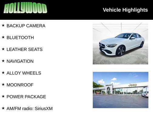 White 2025 Mercedes-Benz C-Class C 300