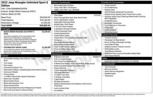 Bright White Clearcoat 2022 Jeep Wrangler Unlimited Sport