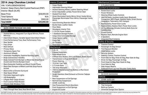 2014 Jeep Cherokee Limited