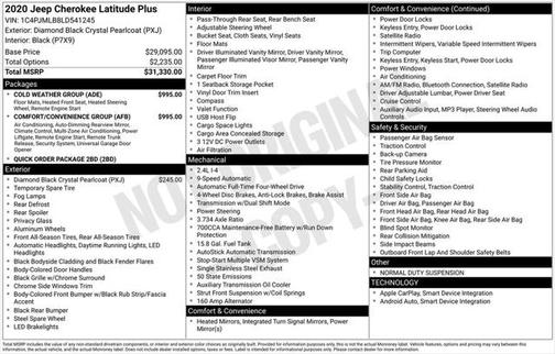 2020 Jeep Cherokee Latitude Plus