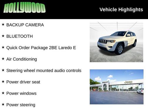 Bright White Clearcoat 2021 Jeep Grand Cherokee Laredo