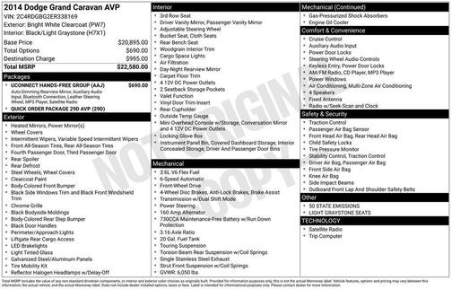 2014 Dodge Grand Caravan AVP/SE