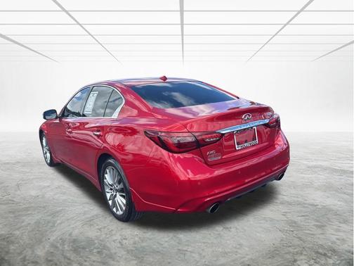 Red Metallic 2022 INFINITI Q50 Base