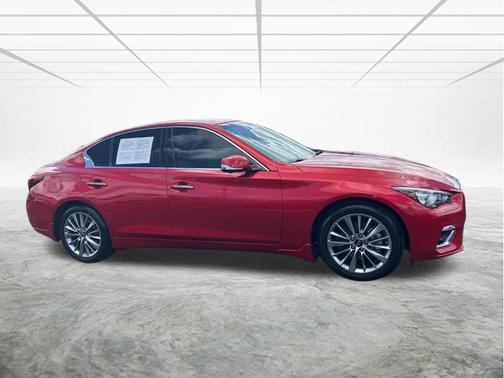 Red Metallic 2022 INFINITI Q50 Base