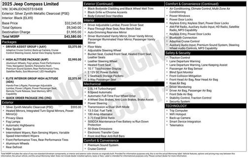 2025 Jeep Compass Limited