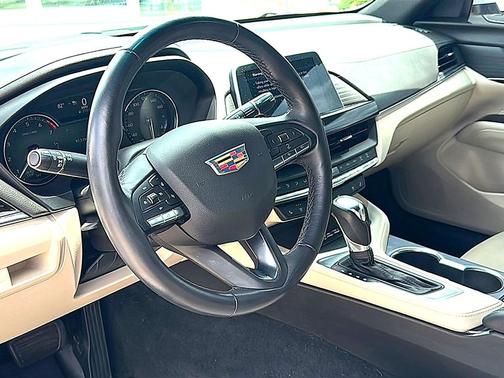 Crystal White Tricoat 2023 Cadillac CT4 Premium Luxury