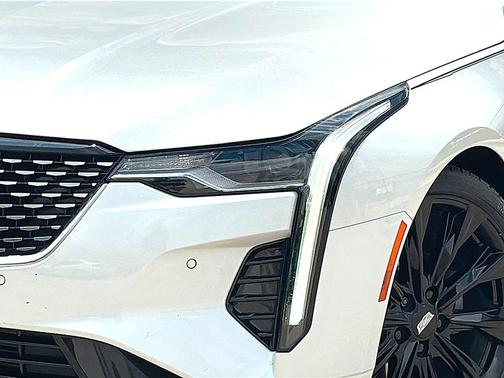 Crystal White Tricoat 2023 Cadillac CT4 Premium Luxury