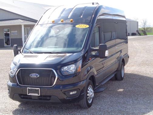 Black 2024 Ford Transit-350 XLT