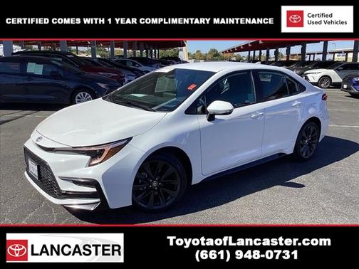 White 2024 Toyota Corolla SE