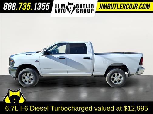 Bright White Clearcoat 2026 RAM 2500 Big Horn Crew Cab 4x4 6'4' Box