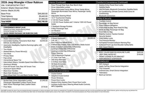 2026 Jeep Wrangler Rubicon