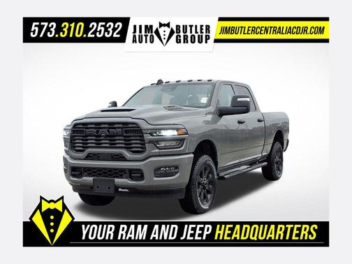 Ceramic Gray Clearcoat 2026 RAM 2500 Black Express Crew Cab 4x4 6'4' Box