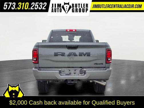 Ceramic Gray Clearcoat 2026 RAM 2500 Black Express Crew Cab 4x4 6'4' Box
