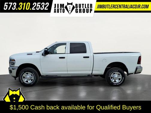 Bright White Clearcoat 2026 RAM 2500 Tradesman Crew Cab 4x4 6'4' Box