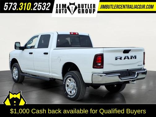Bright White Clearcoat 2026 RAM 2500 Tradesman Crew Cab 4x4 6'4' Box