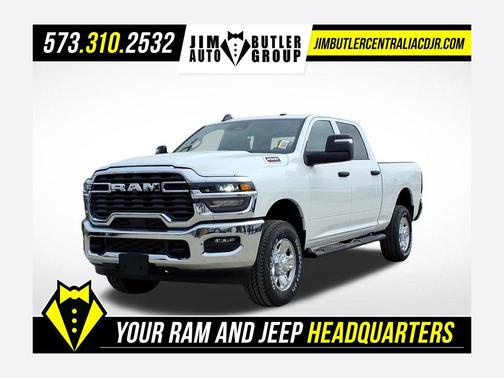 Bright White Clearcoat 2026 RAM 2500 Tradesman Crew Cab 4x4 6'4' Box