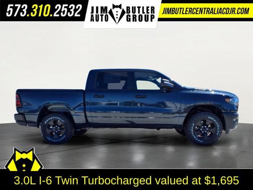Forged Blue Metallic 2026 RAM 1500 Warlock Crew Cab 4x4 5'7' Box