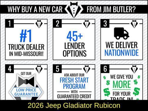 Anvil Clearcoat 2026 Jeep Gladiator Rubicon