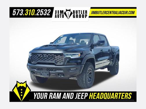 Diamond Black Crystal Pearlcoat 2026 RAM 1500 RHO Crew Cab 4x4 5'7' Box