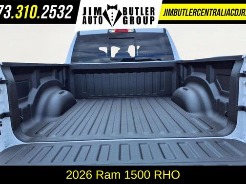 Bright White Clearcoat 2026 RAM 1500 RHO Crew Cab 4x4 5'7' Box