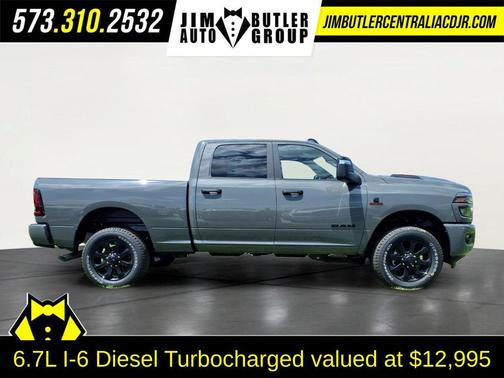 Ceramic Gray Clearcoat 2026 RAM 2500 Big Horn Crew Cab 4x4 6'4' Box
