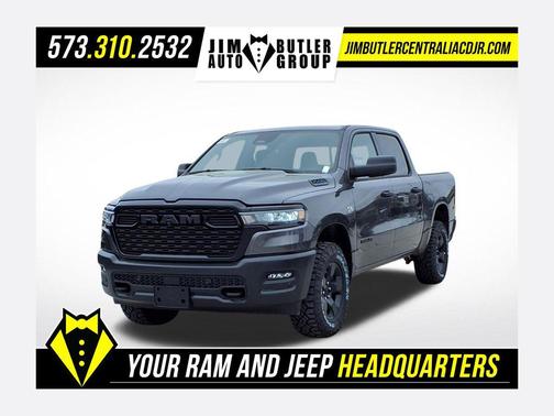 Granite Crystal Metallic Clearcoat 2026 RAM 1500 Warlock Crew Cab 4x4 5'7' Box