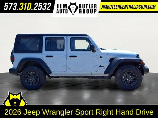 Bright White Clearcoat 2026 Jeep Wrangler Sport