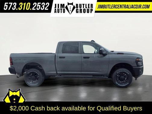 Ceramic Gray Clearcoat 2026 RAM 2500 Tradesman Crew Cab 4x4 6'4' Box