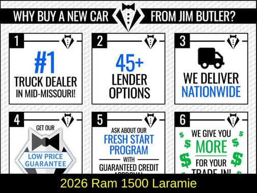Diamond Black Crystal Pearlcoat 2026 RAM 1500 Laramie