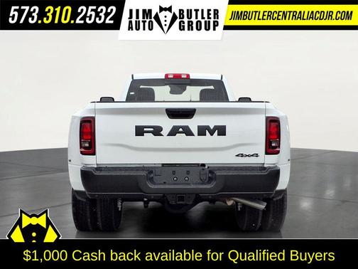 Bright White Clearcoat 2026 RAM 3500 Tradesman Regular Cab 4x4 8' Box