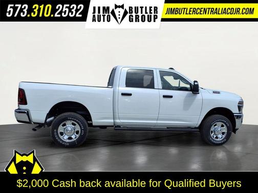 Bright White Clearcoat 2026 RAM 2500 Tradesman Crew Cab 4x4 6'4' Box