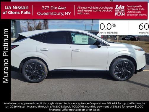 Everest White P 2026 Nissan Murano Platinum