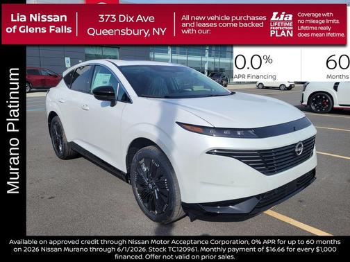 Everest White P 2026 Nissan Murano Platinum