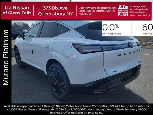 Everest White P 2026 Nissan Murano Platinum