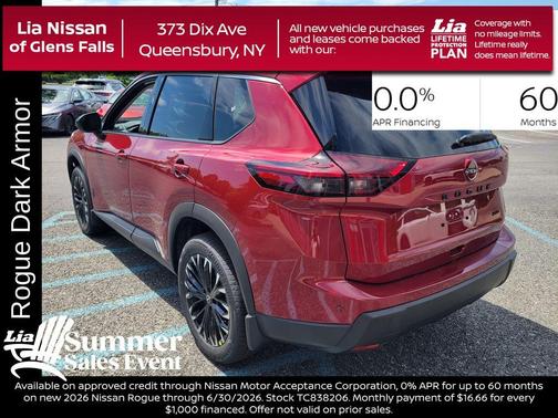 Scarlet Ember Tintcoat 2026 Nissan Rogue Dark Armor