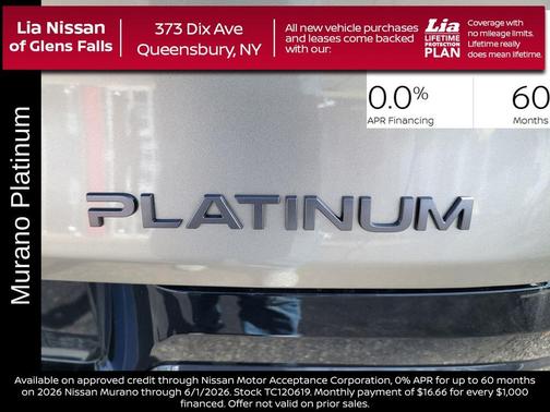 Champagne Silve 2026 Nissan Murano Platinum