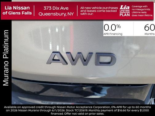 Champagne Silve 2026 Nissan Murano Platinum