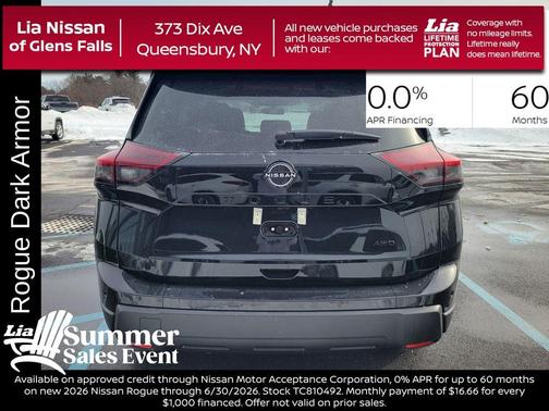Black 2026 Nissan Rogue Dark Armor