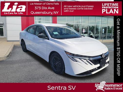 Cloud White 2026 Nissan Sentra SV