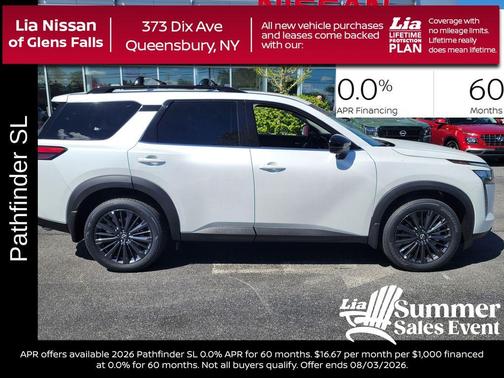 Pearl 2026 Nissan Pathfinder SL